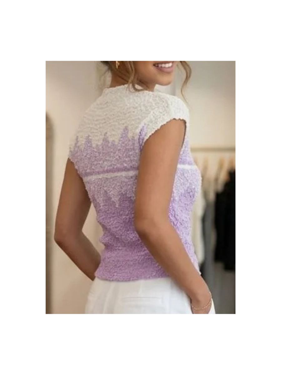 ModaFesta -Elegant printed bamboo top
